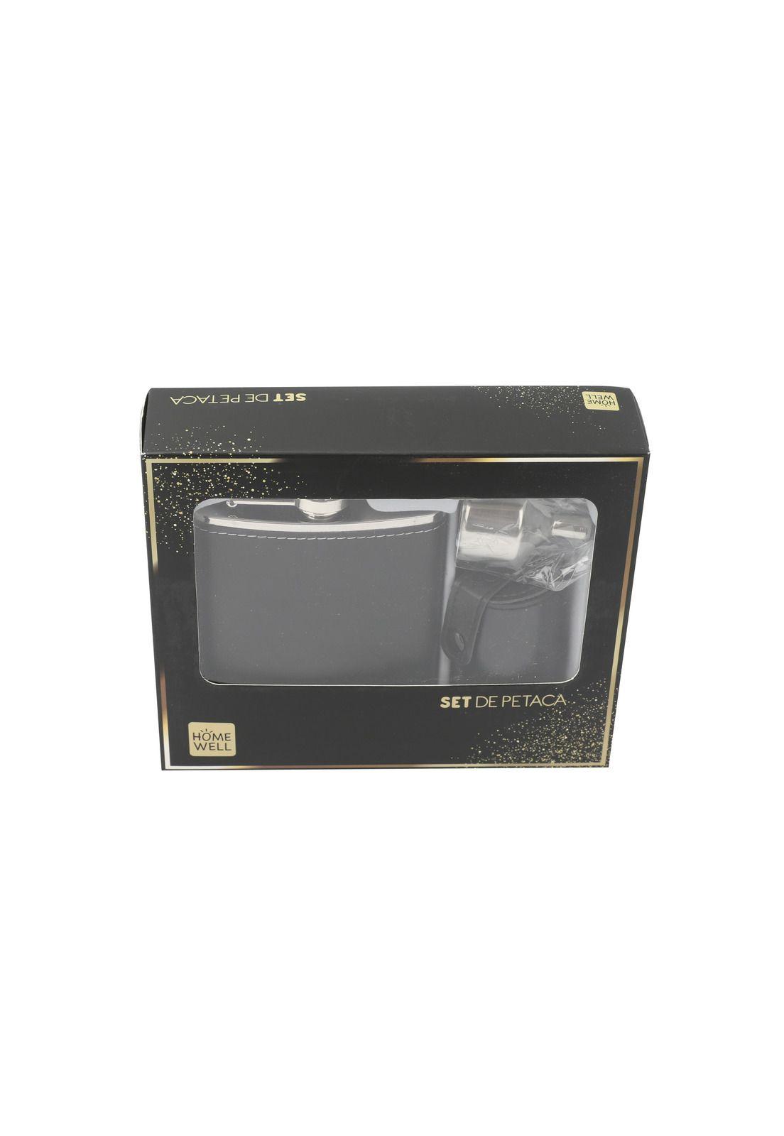 Set Petaca 200ml con 4 Vasos y Embudo-4