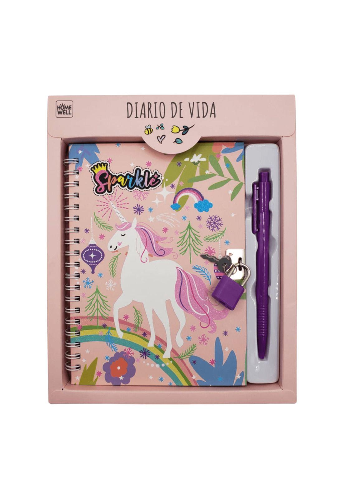 Diario de vida Rosa 22x18cm 45 Hojas-0