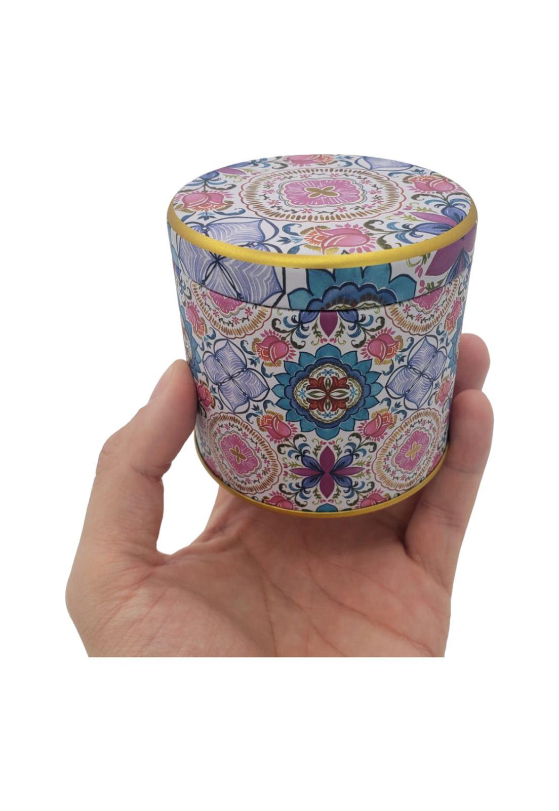 Caja Metal Diseño Mandala 8.3*8.5cm-2