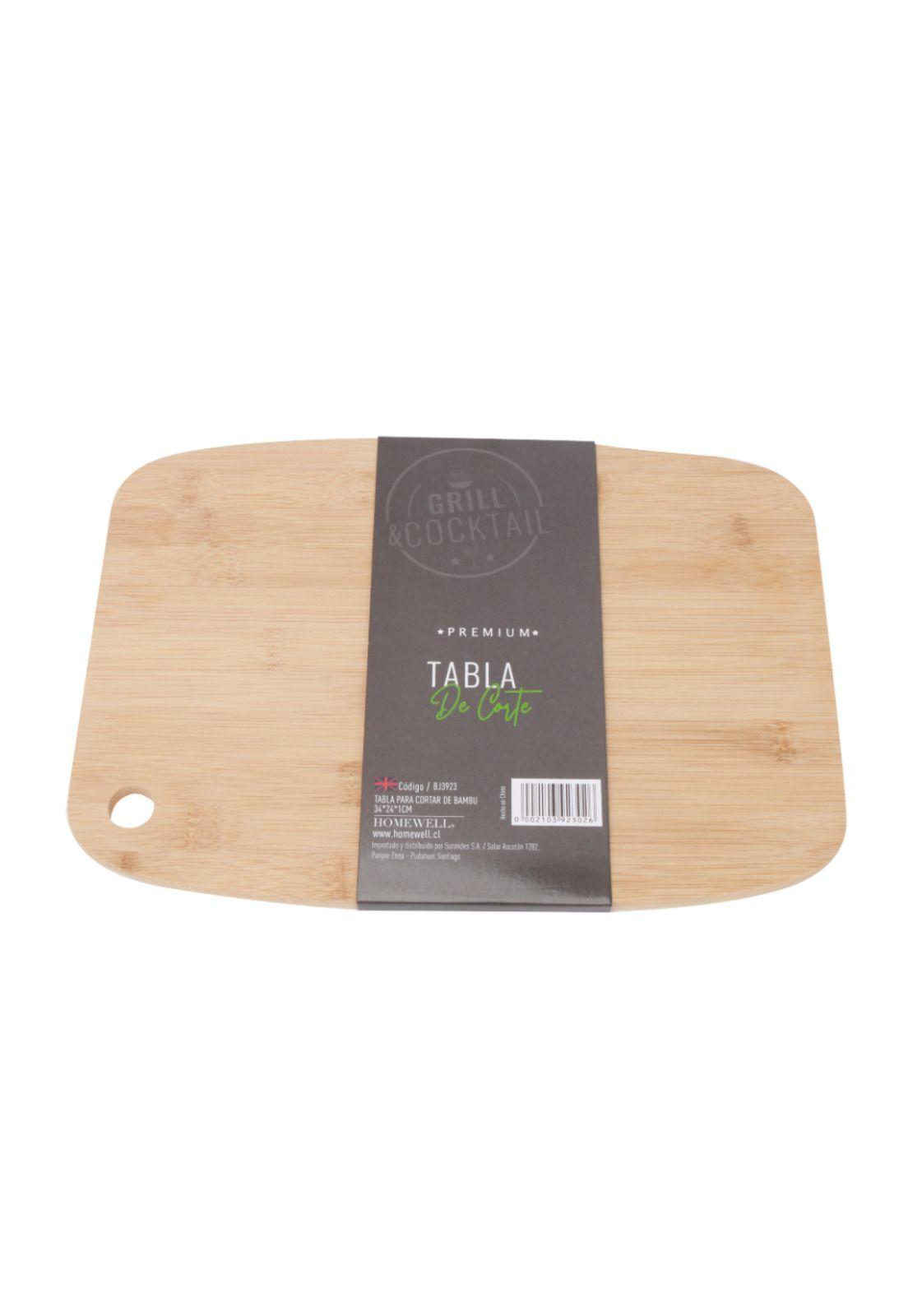 Tabla de Picar de Bambú 34x24x1cm-1