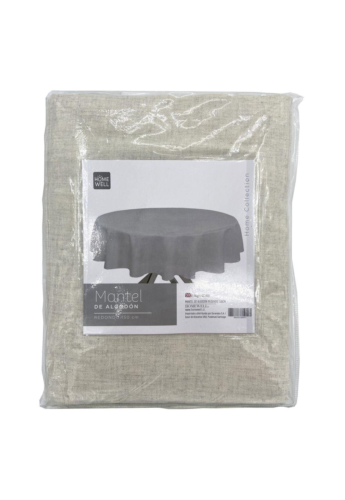 Mantel de Algodón Redondo 150cm-0