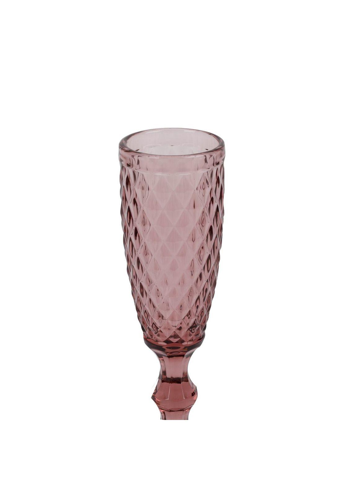 Set 6 copas vidrio rosado 160ml-3