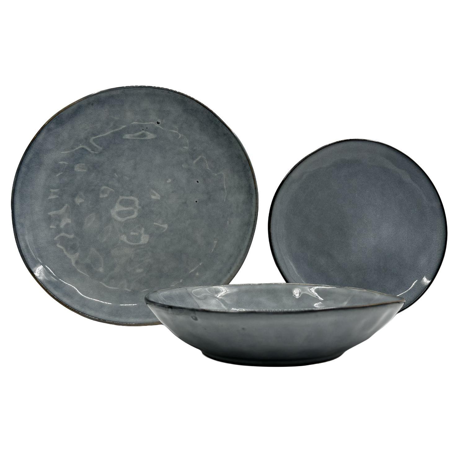 Vajilla Loza Stone Grey Set *1-1