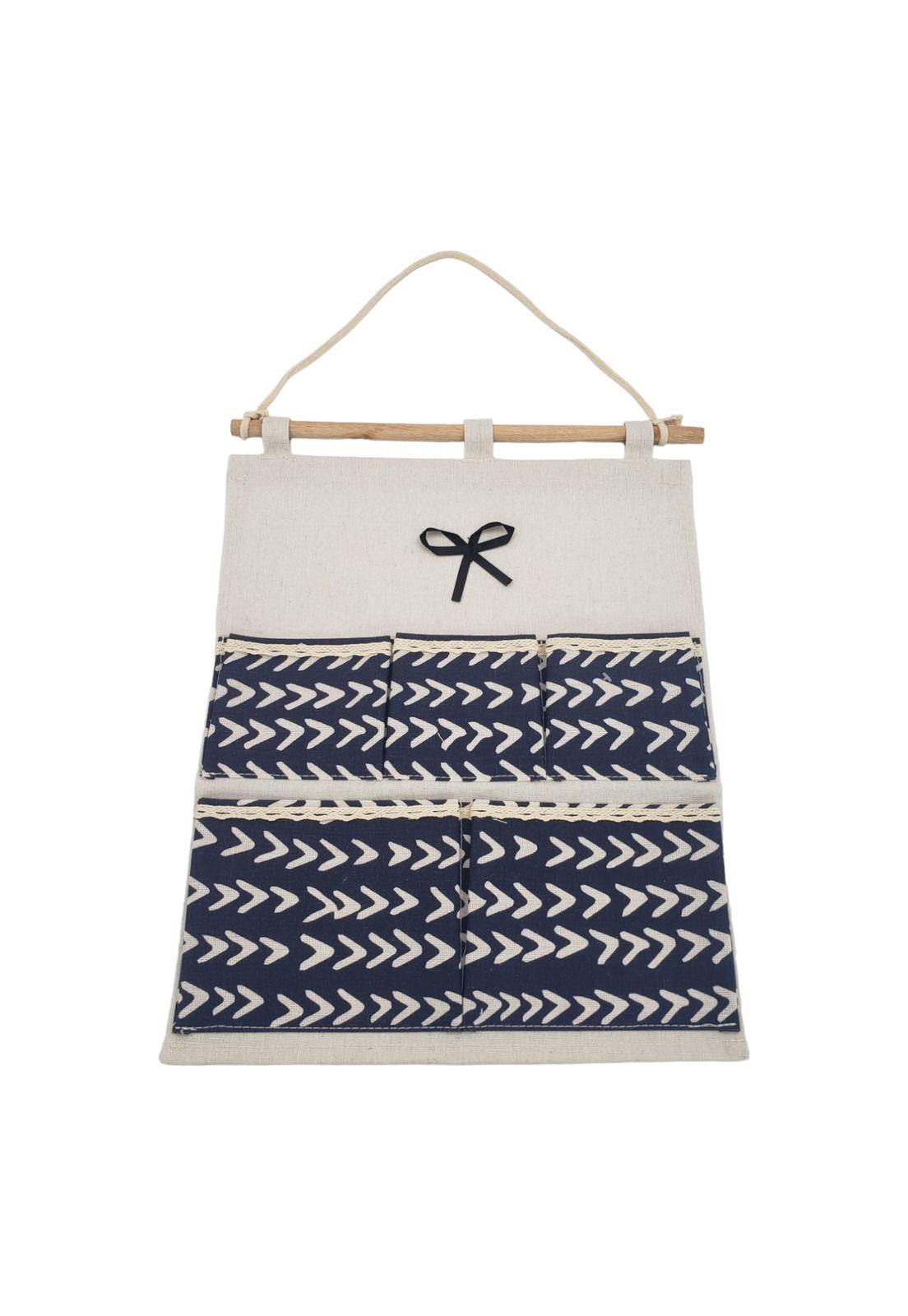 Bolsa de Almacenamiento Colgante Flechas Blancas 35*45cm-0