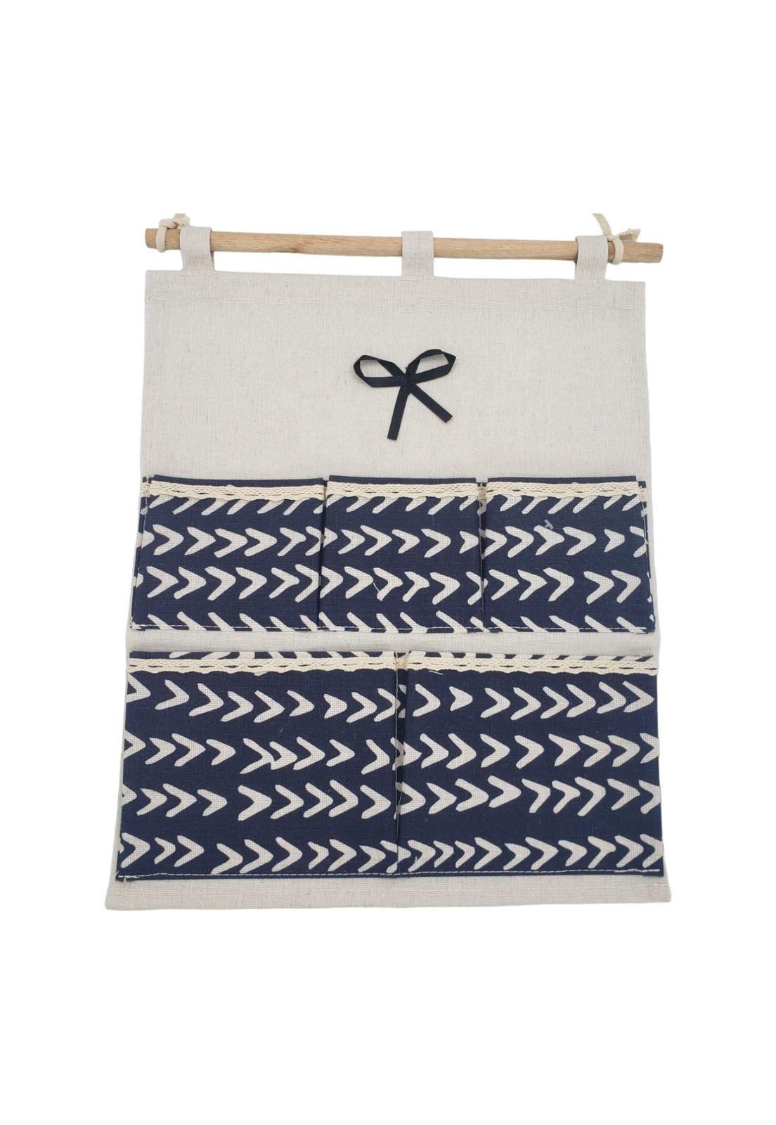 Bolsa de Almacenamiento Colgante Flechas Blancas 35*45cm-2
