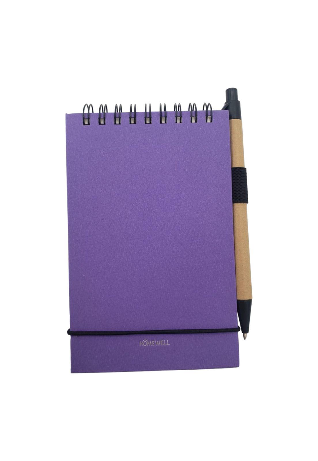 Libreta Morada 8.8 *14cm 50 Hojas-0