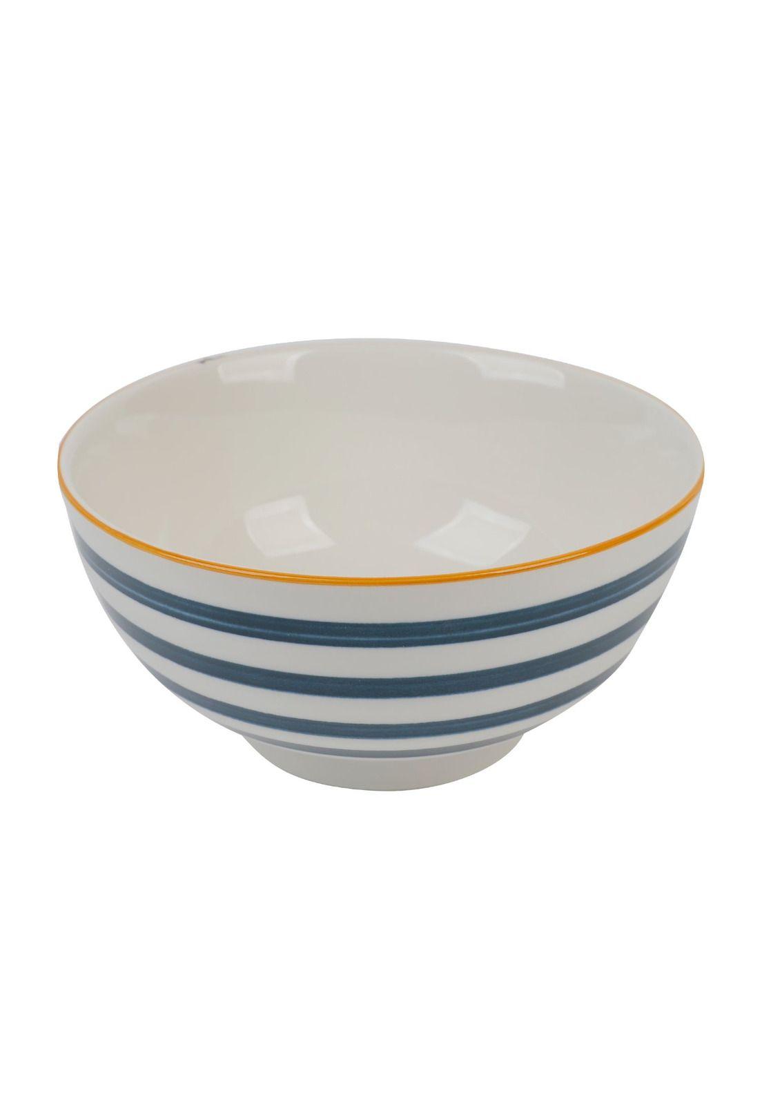 Bowl Loza Blanca Rayas Azules 17.5x9cm-0