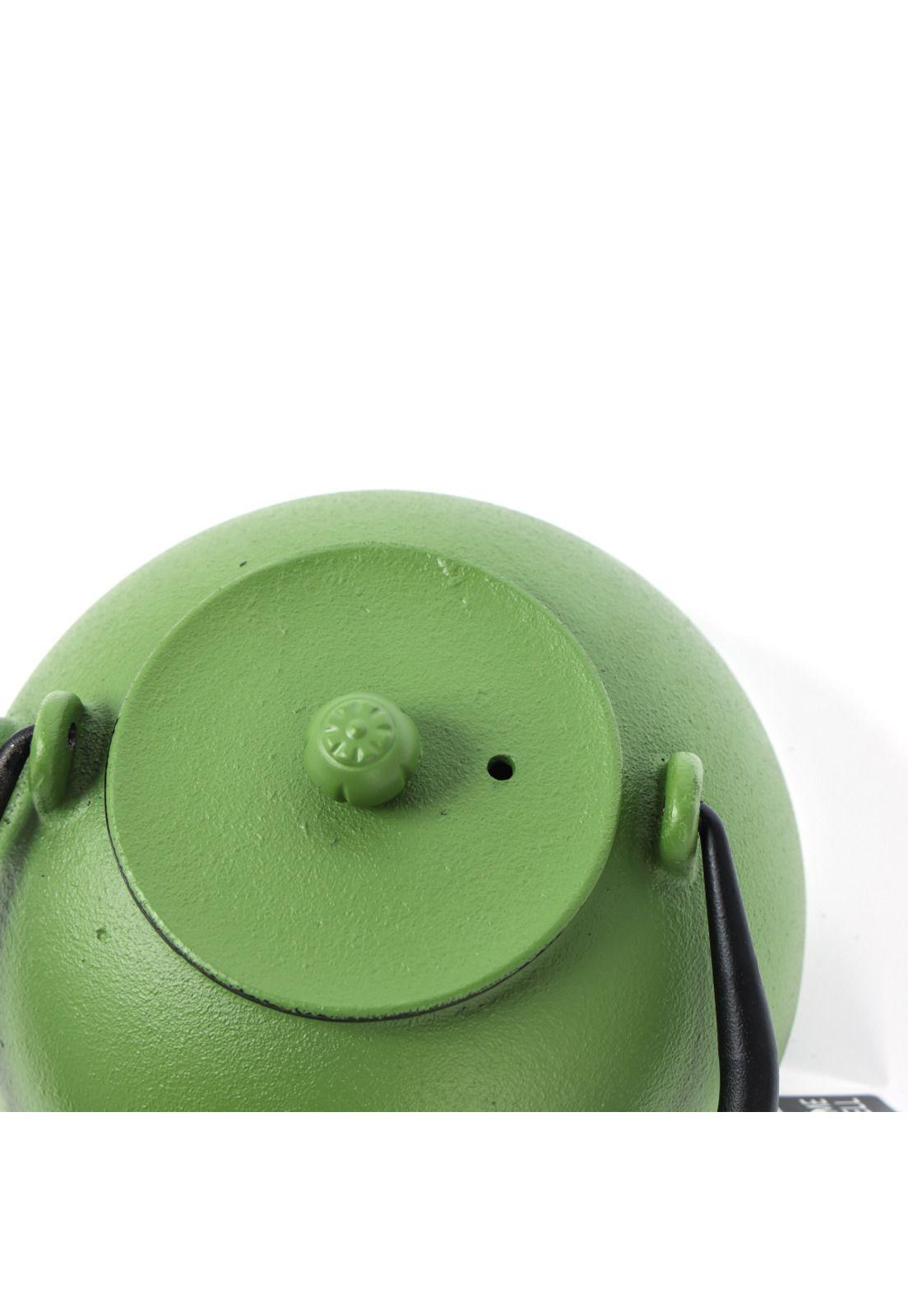 Tetera Metal Verde Diseño Liso 800ml-2