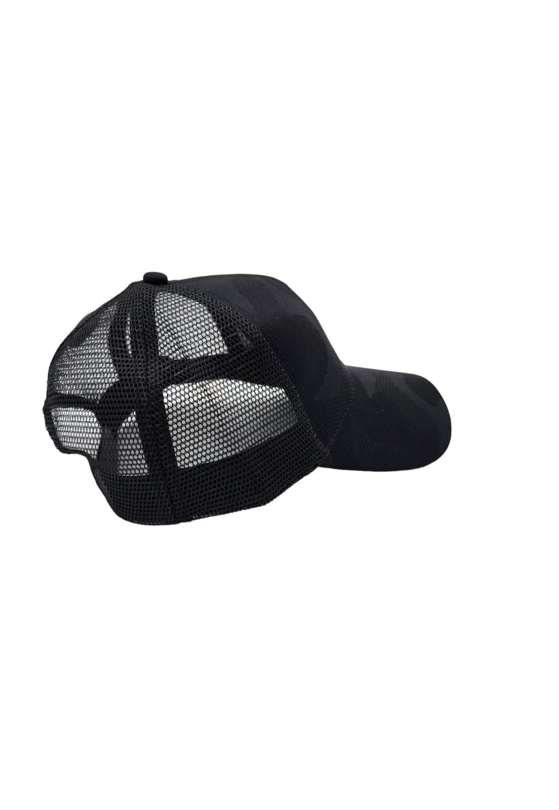 Gorra Jockey Negro Malla 18cm-2