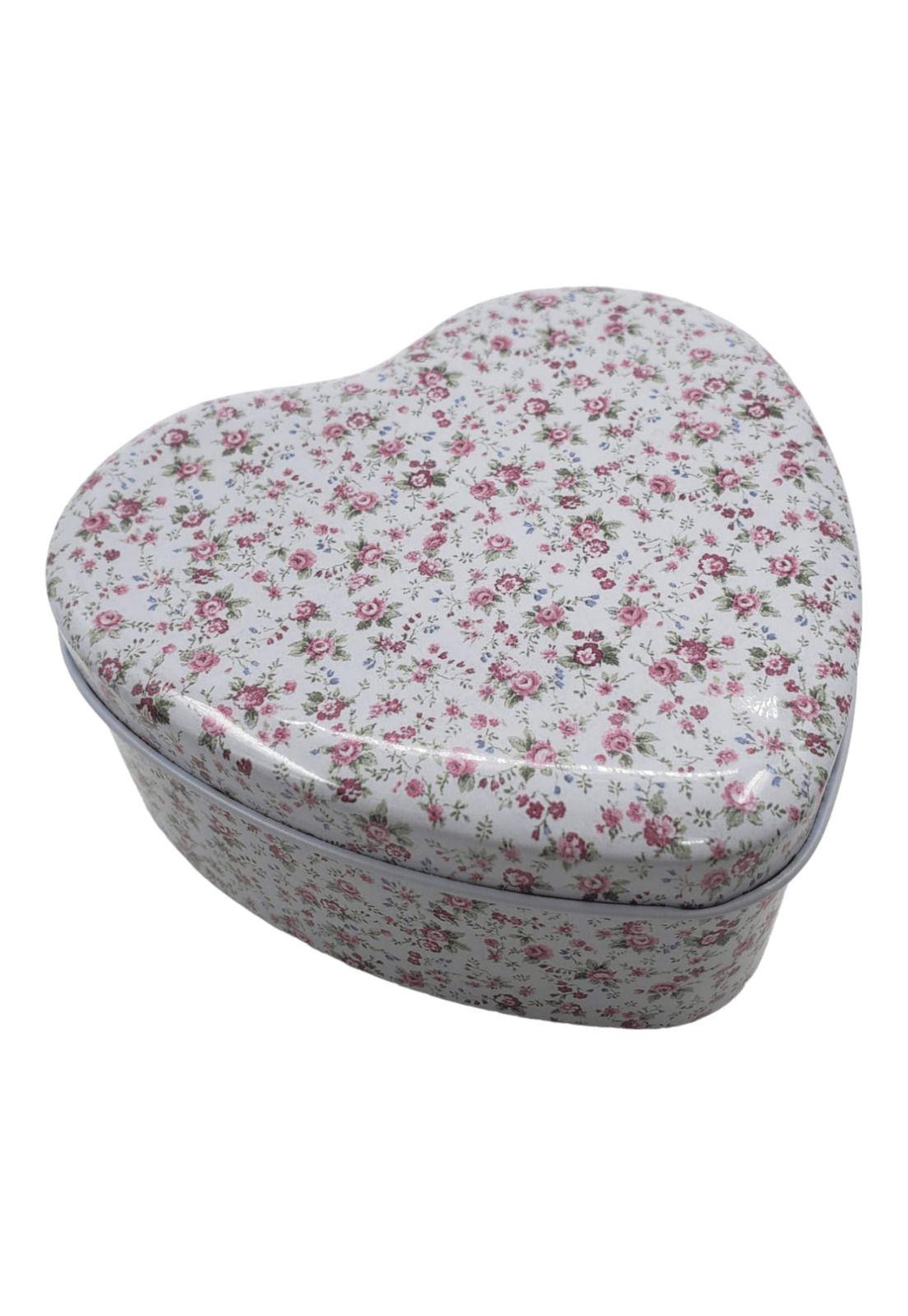 Set Cajas Diseño Corazon Metal Rosado 12x11x5cm (3u)-3