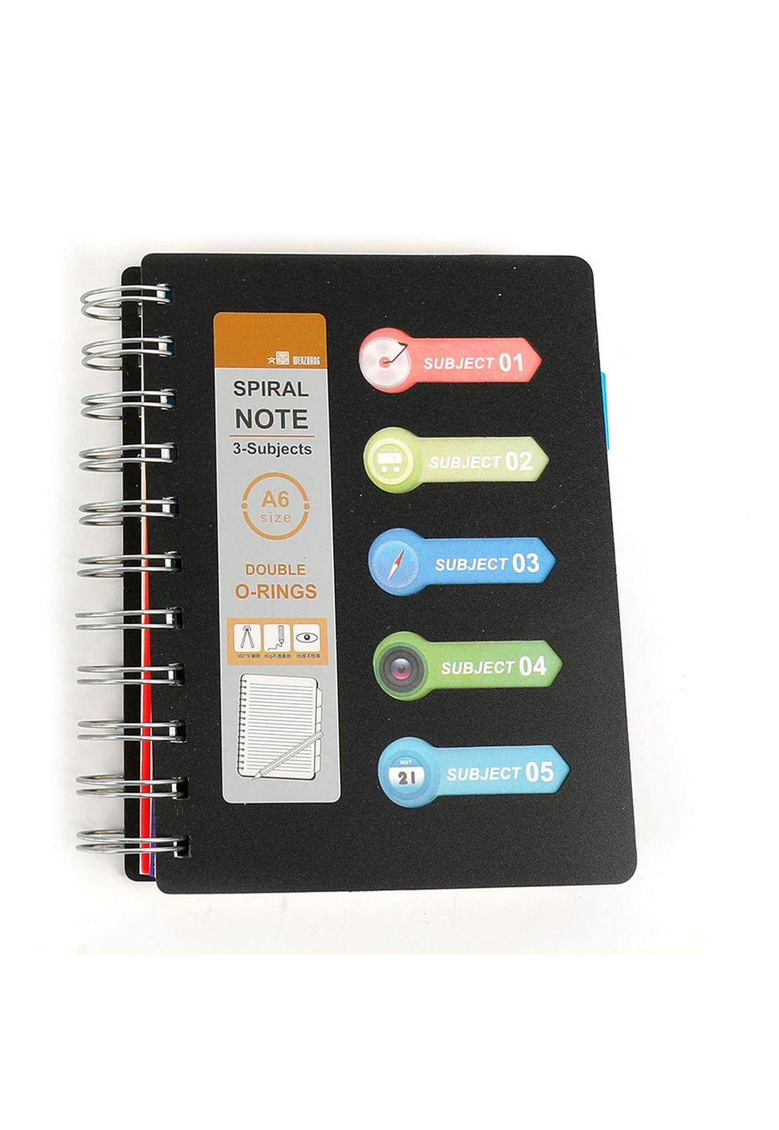 Libreta Negro 11x14.5cm 125 Hojas-0