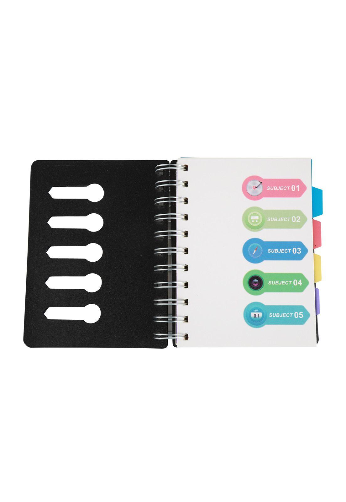 Libreta Negro 11x14.5cm 125 Hojas-1