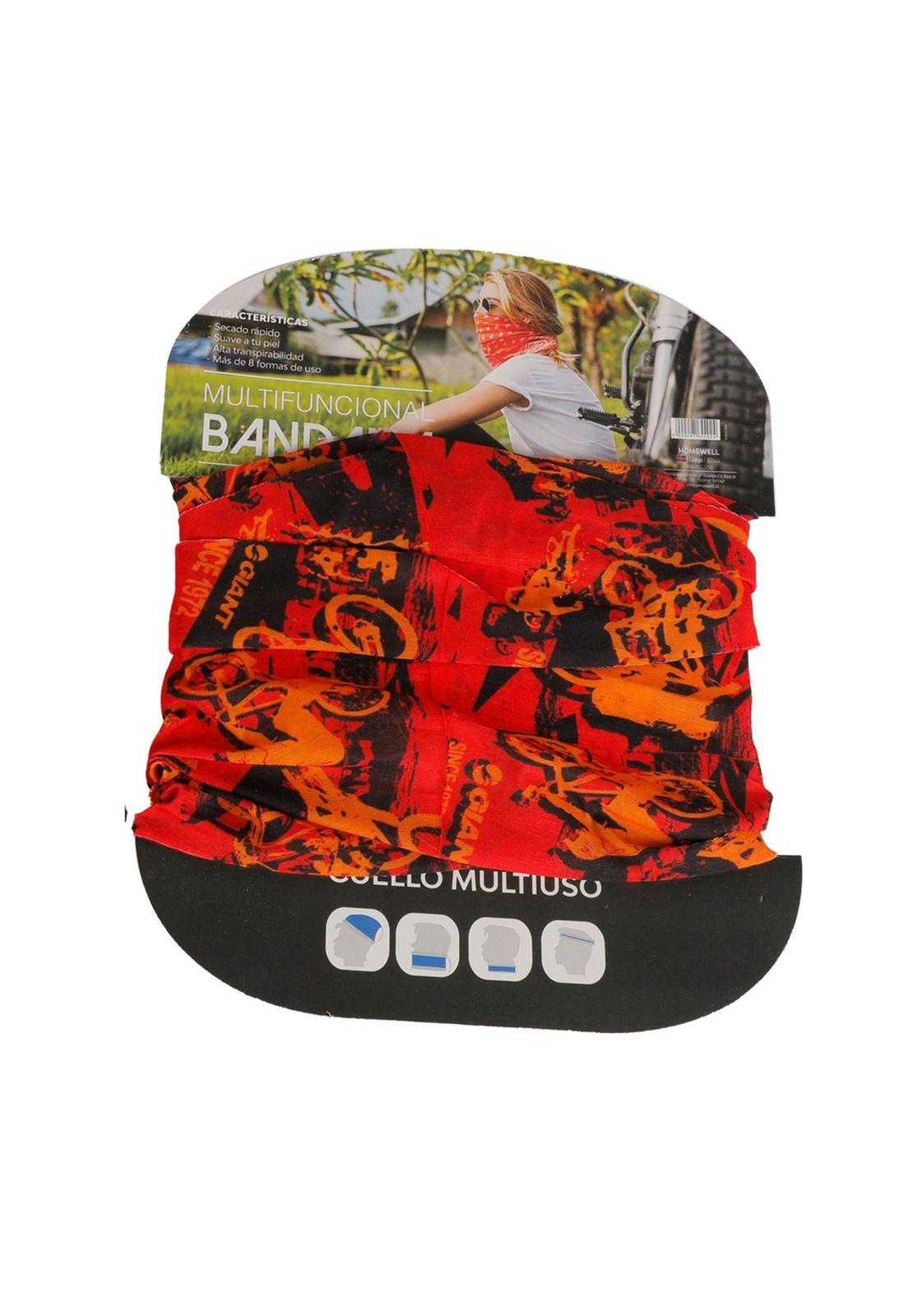 Bandana Diseño Rojo Ciclista 24x48cm-0