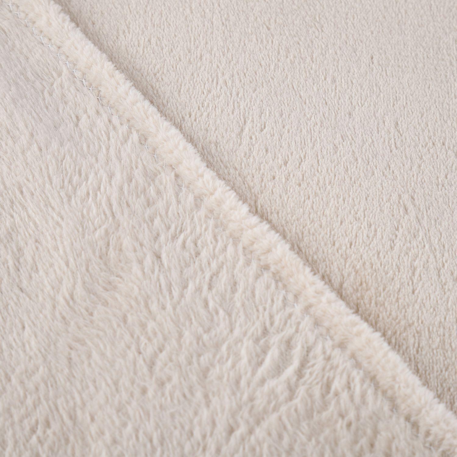 Manta de Polar Beige 125x150cm-4