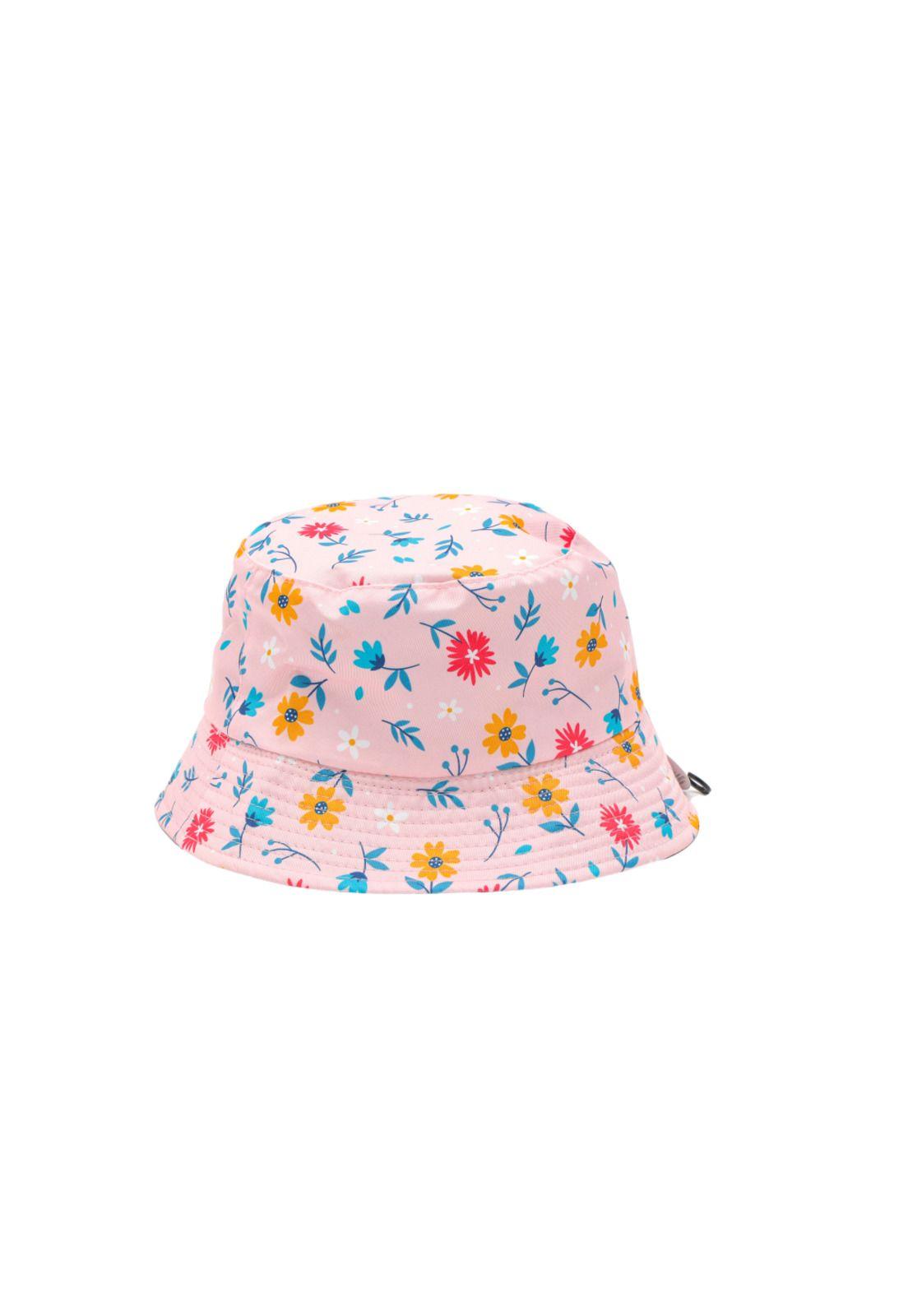 Sombrero Pescador Rosado Diseño Flores 16*18cm-0