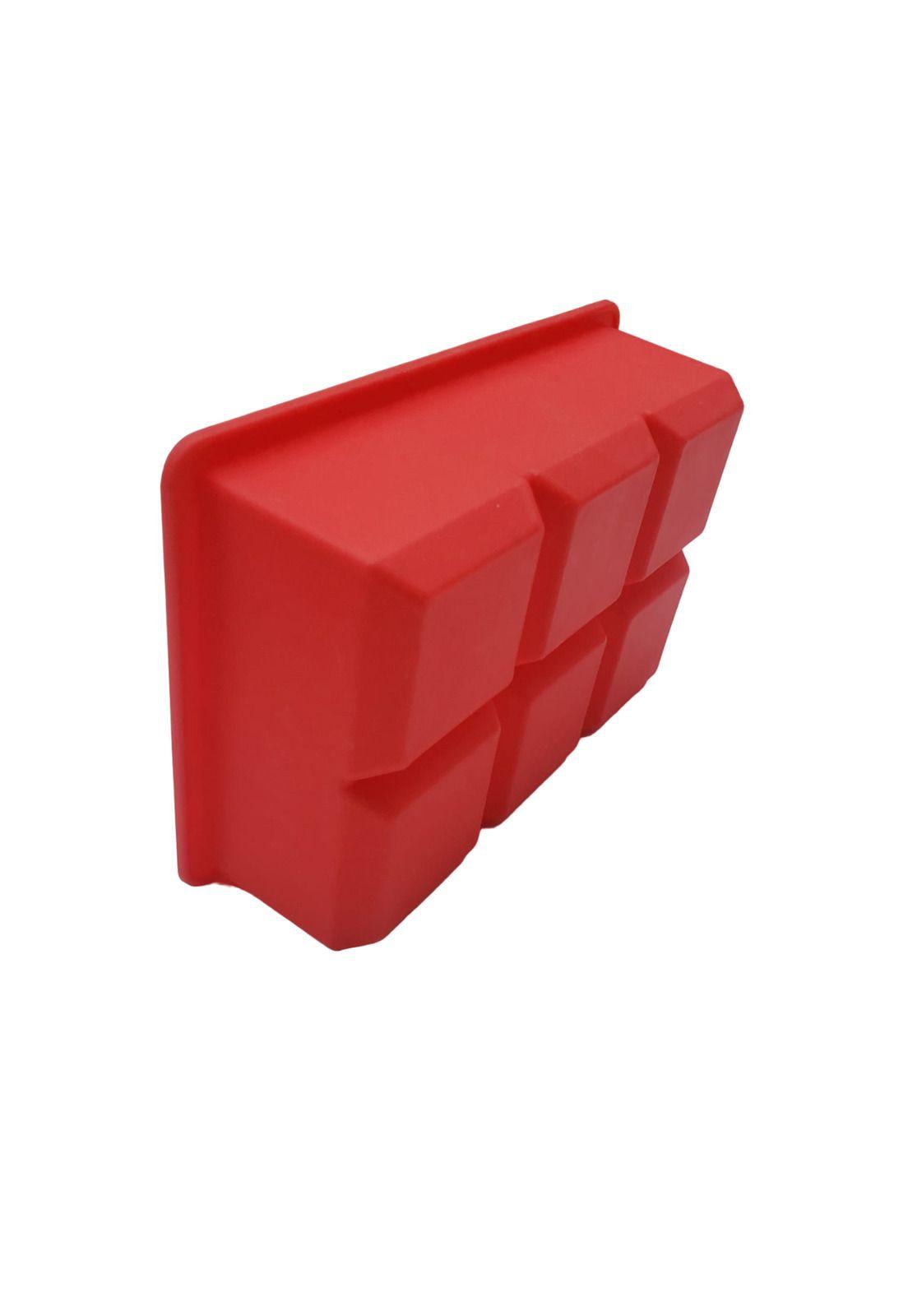 Cubeta de Hielo de Silicona Rojo XL 16x5x11cm-5
