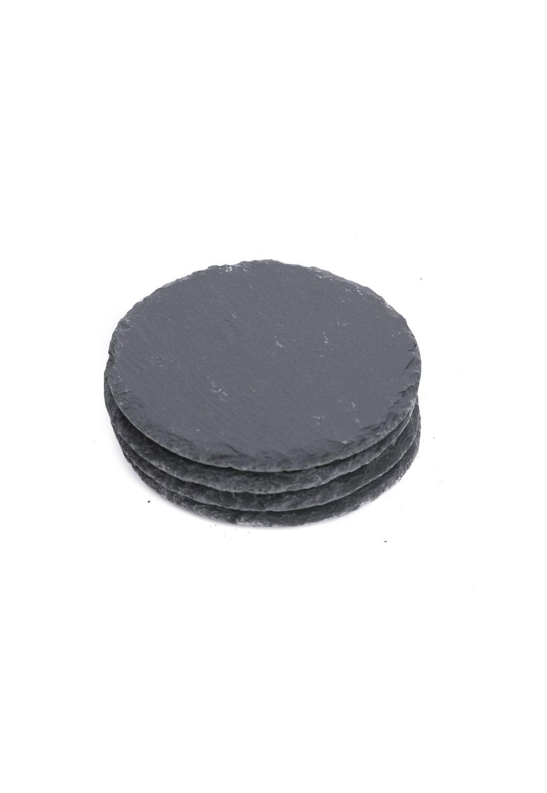 Set Posavasos Piedra Pizarra Redondo (4u)-1