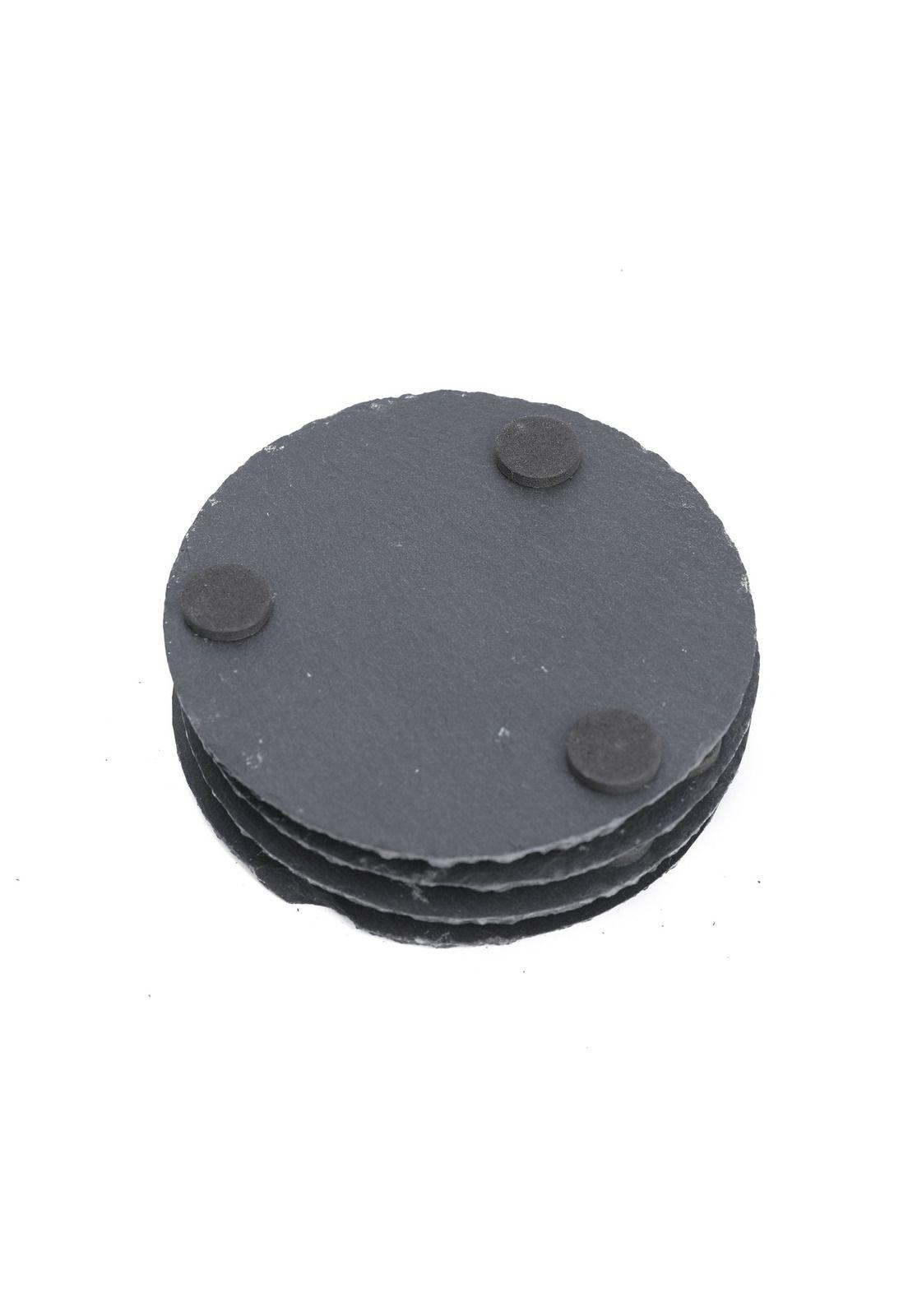 Set Posavasos Piedra Pizarra Redondo (4u)-2