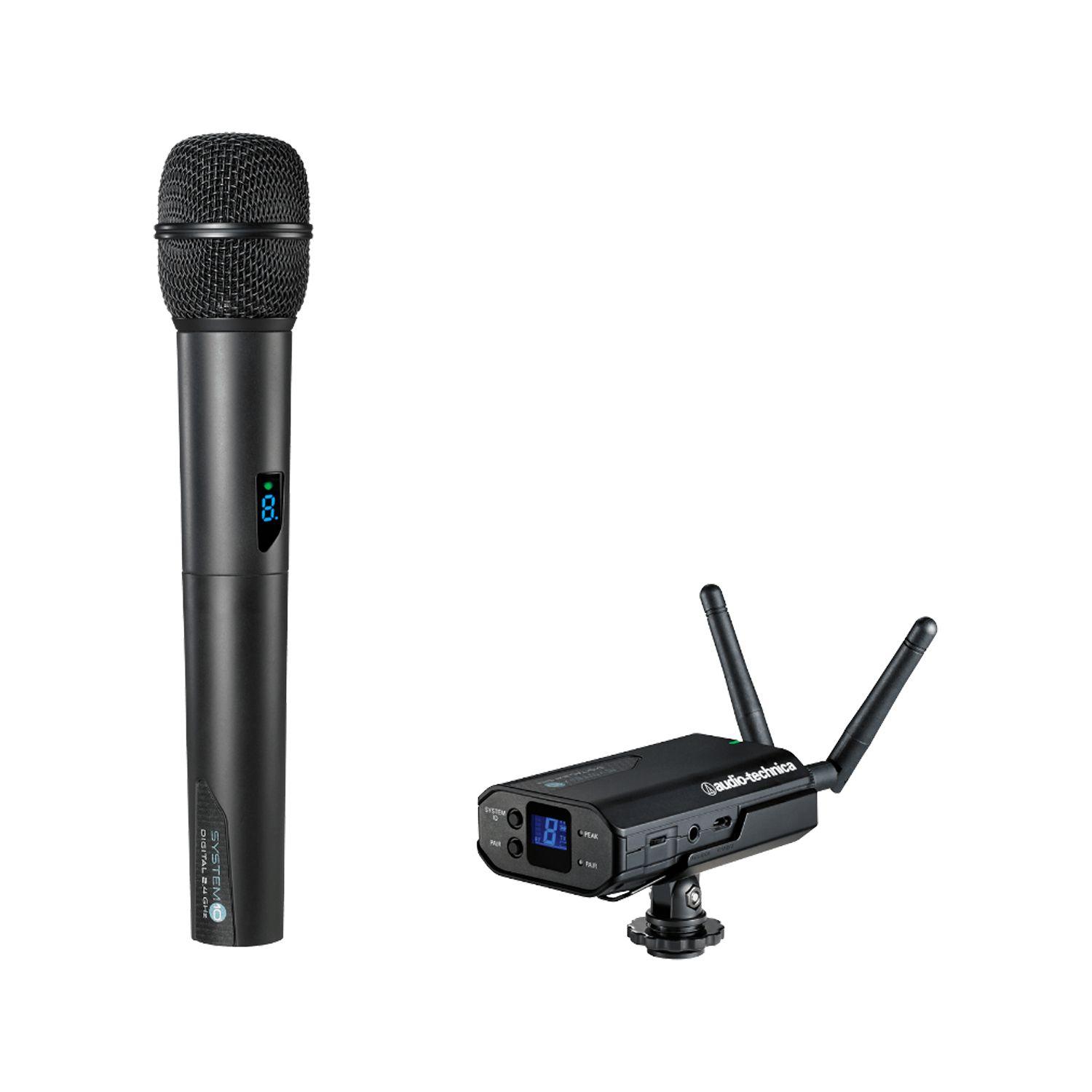 Micrófono Inhalámbrico System 10 Montaje Cámara 2.4GHz Digital ATW-1702 - Audio-Technica-0