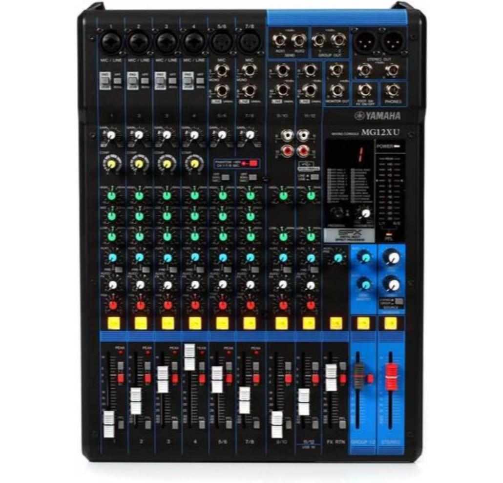 Mixer análogo de 12 canales con efectos y USB MG12XU  - Yamaha-0