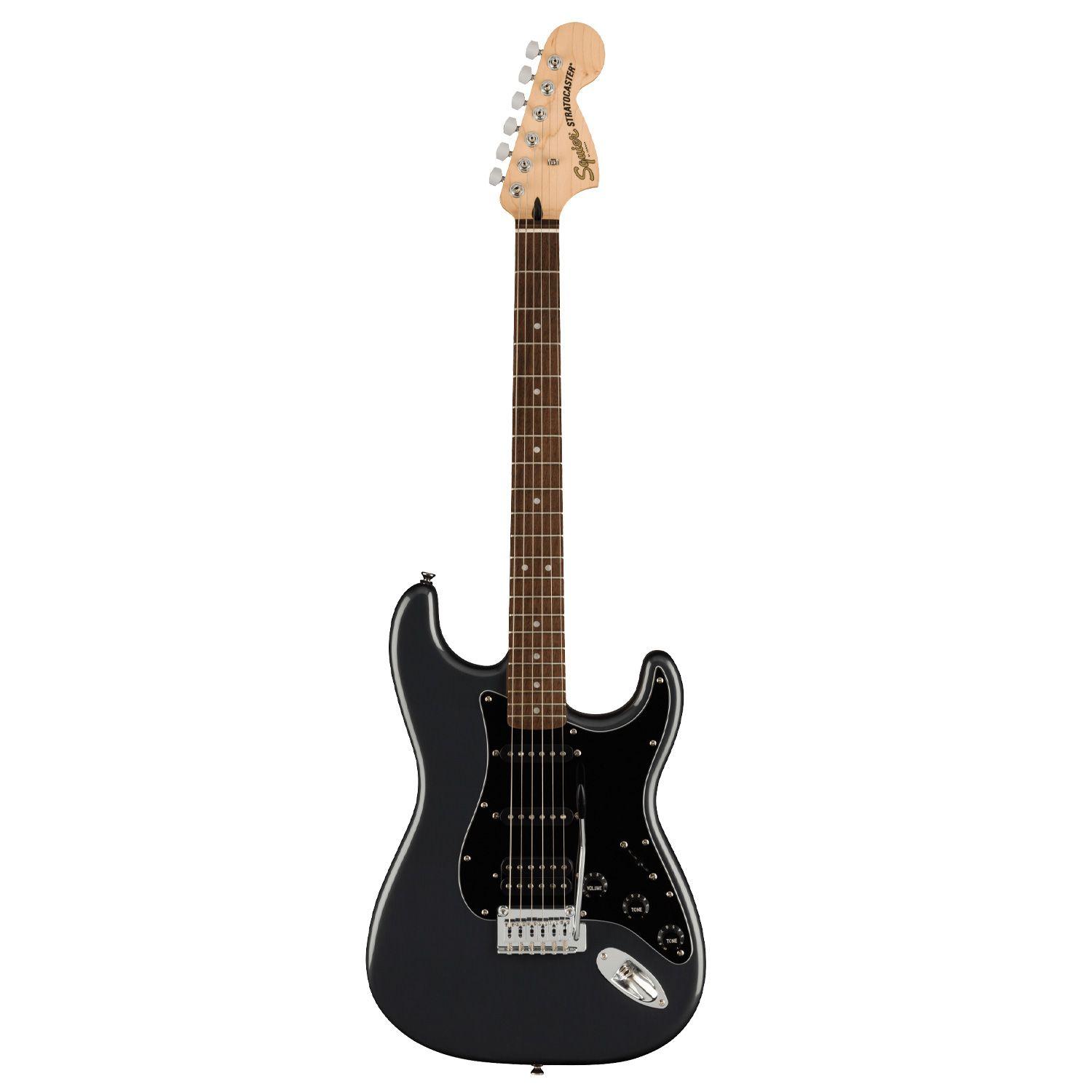 Pack Guitarra Eléctrica Stratocaster Affinity HSS Charcoal Frost Metallic - Squier-1