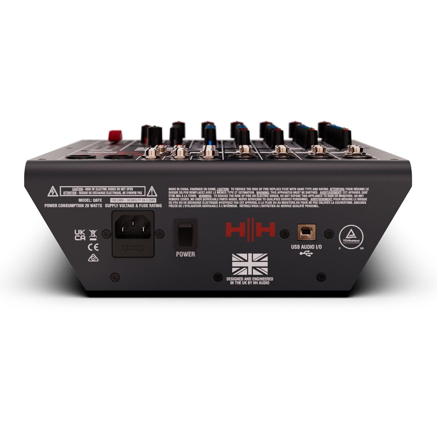 Mezclador Analogico 8 Canales Q8FX - HH-2
