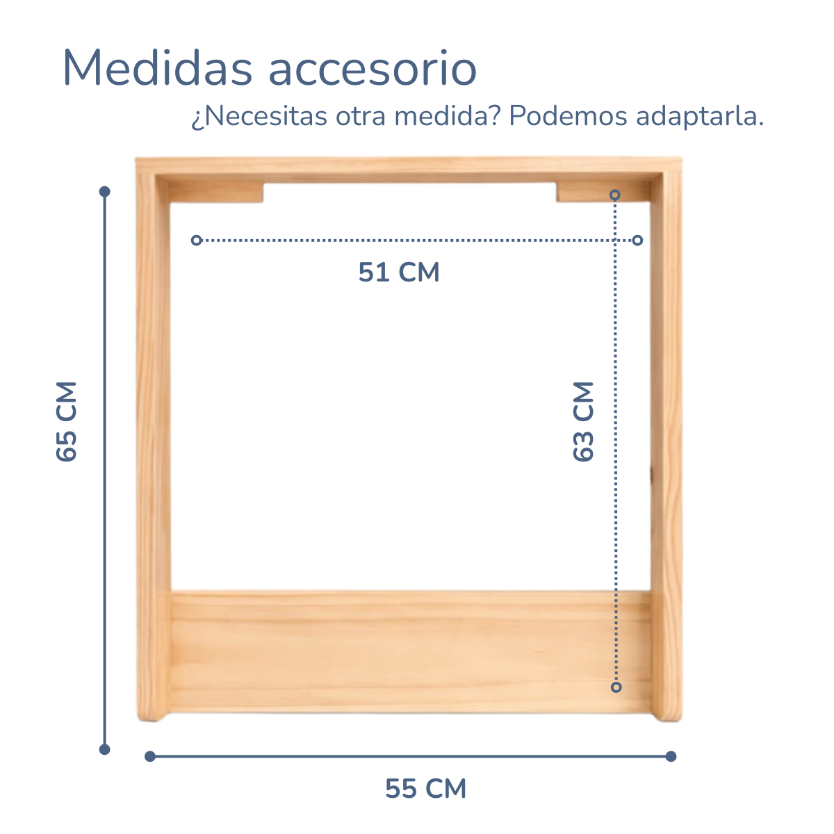 Base adaptador para cómoda desmontable - Accesorio para mudador anatómico bebé-2