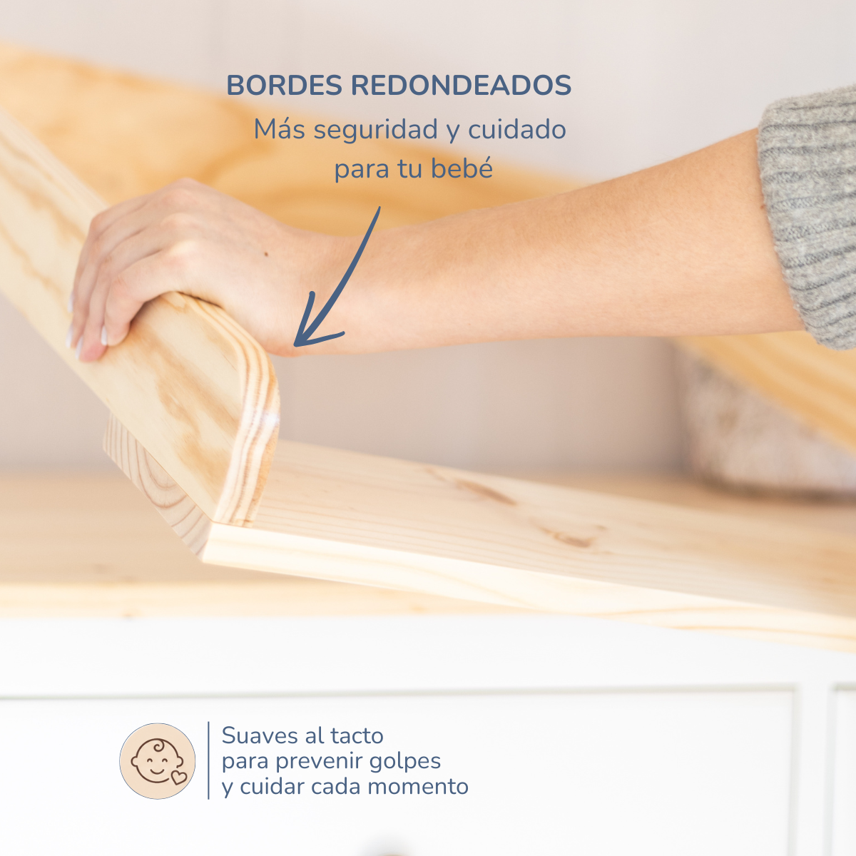 Base adaptador para cómoda desmontable - Accesorio para mudador anatómico bebé-3