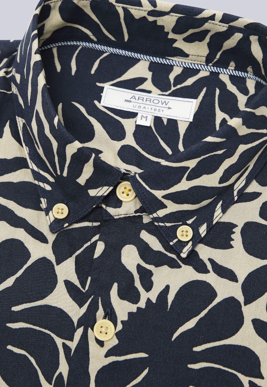 Camisa Manga Corta Floreada Arrow CM3022SAZ-4