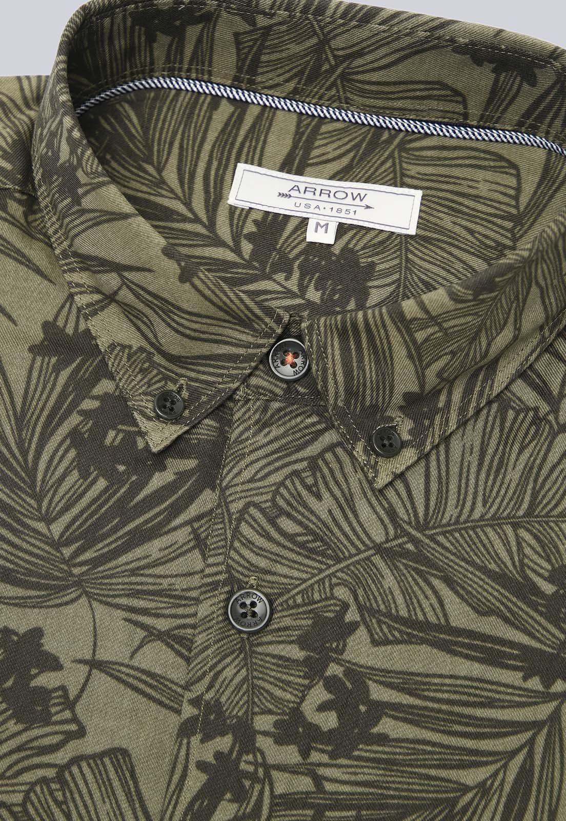 Camisa Manga Corta Floreada Arrow CM3040SVE-4