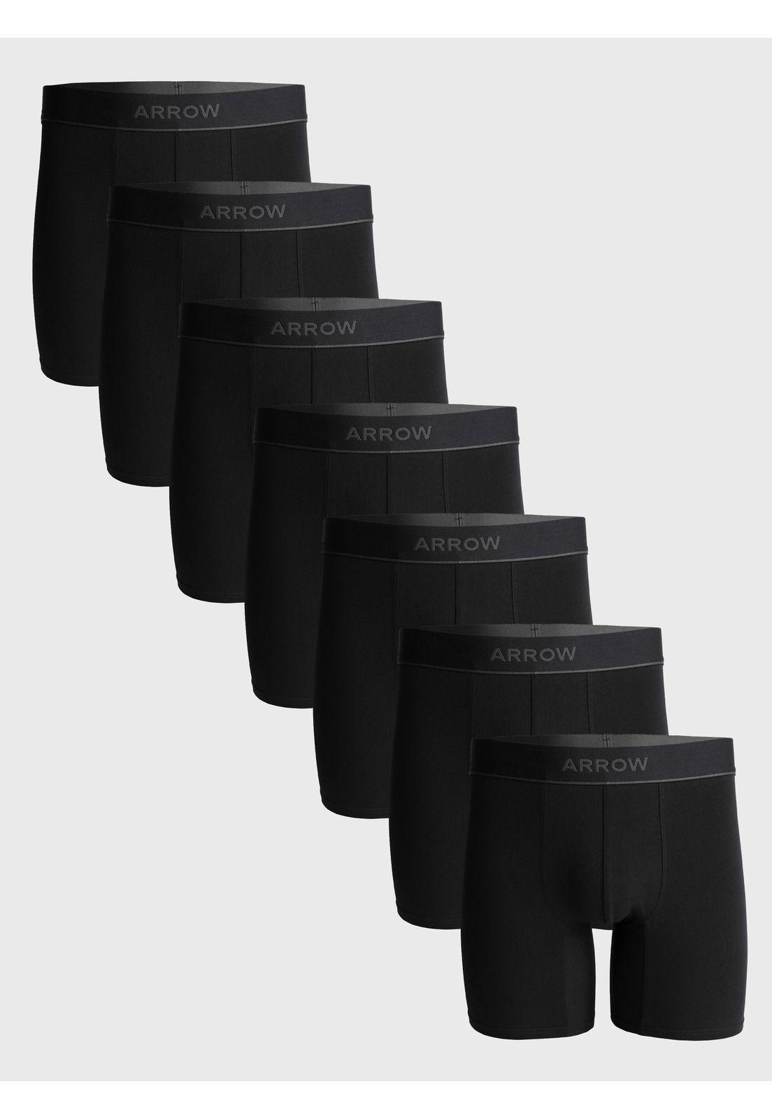 Boxer 7 Unidades Liso Arrow BOD7030NE-0