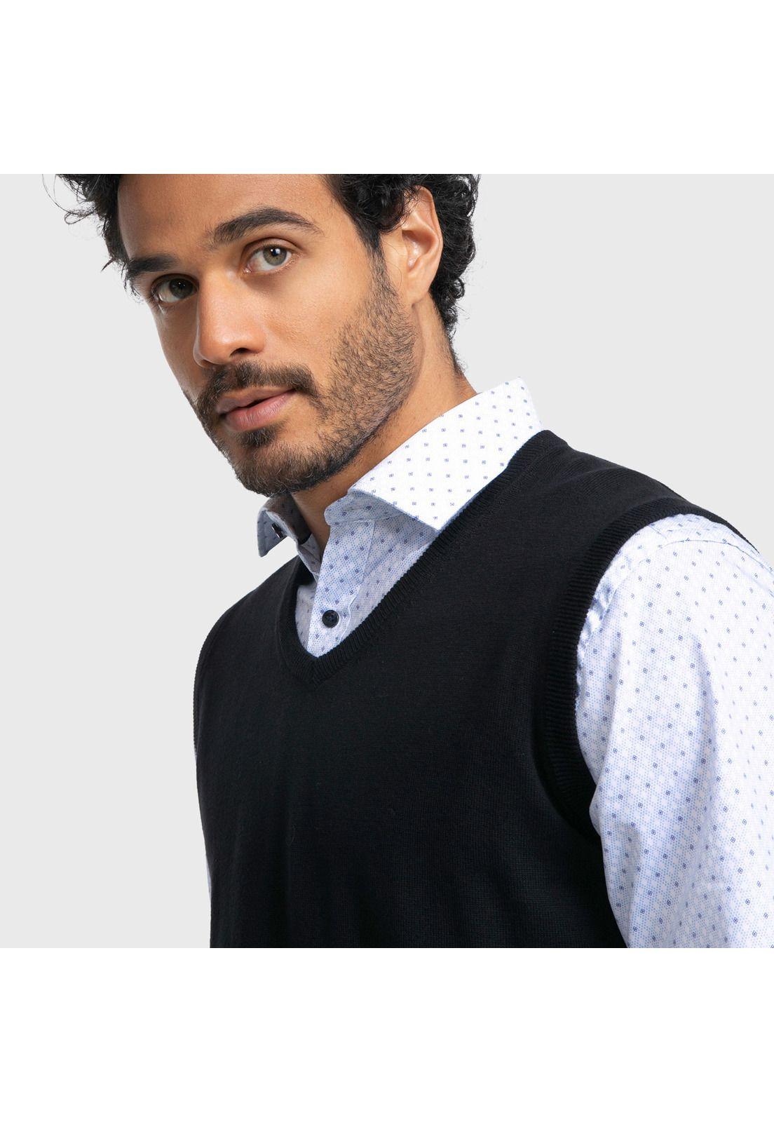 Sweater Arrow V-Neck Melange-2