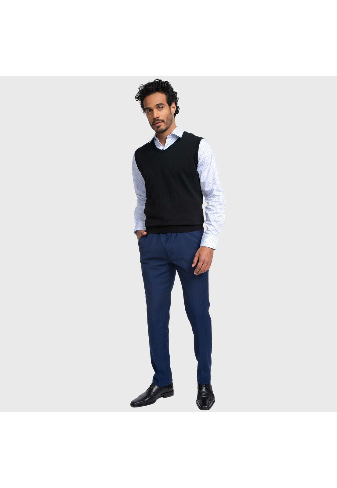 Sweater Arrow V-Neck Melange-4