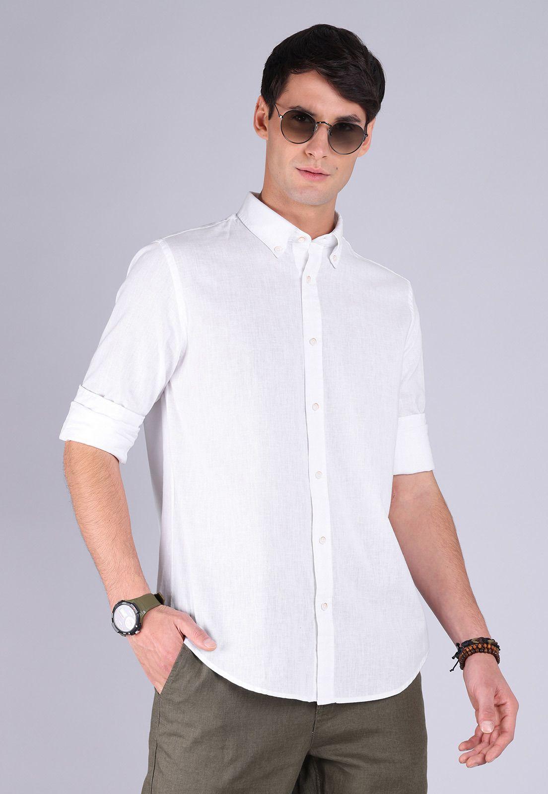 Camisa Lino Manga Larga Arrow CM3057SBL-0