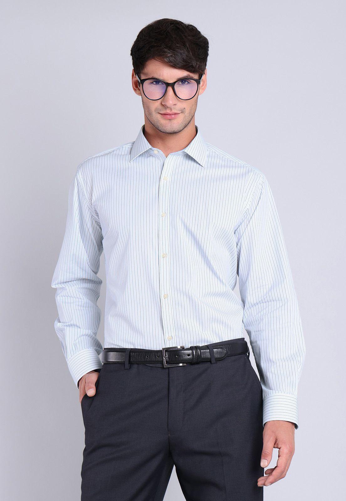 Camisa Formal Spandex Rayas Arrow-0