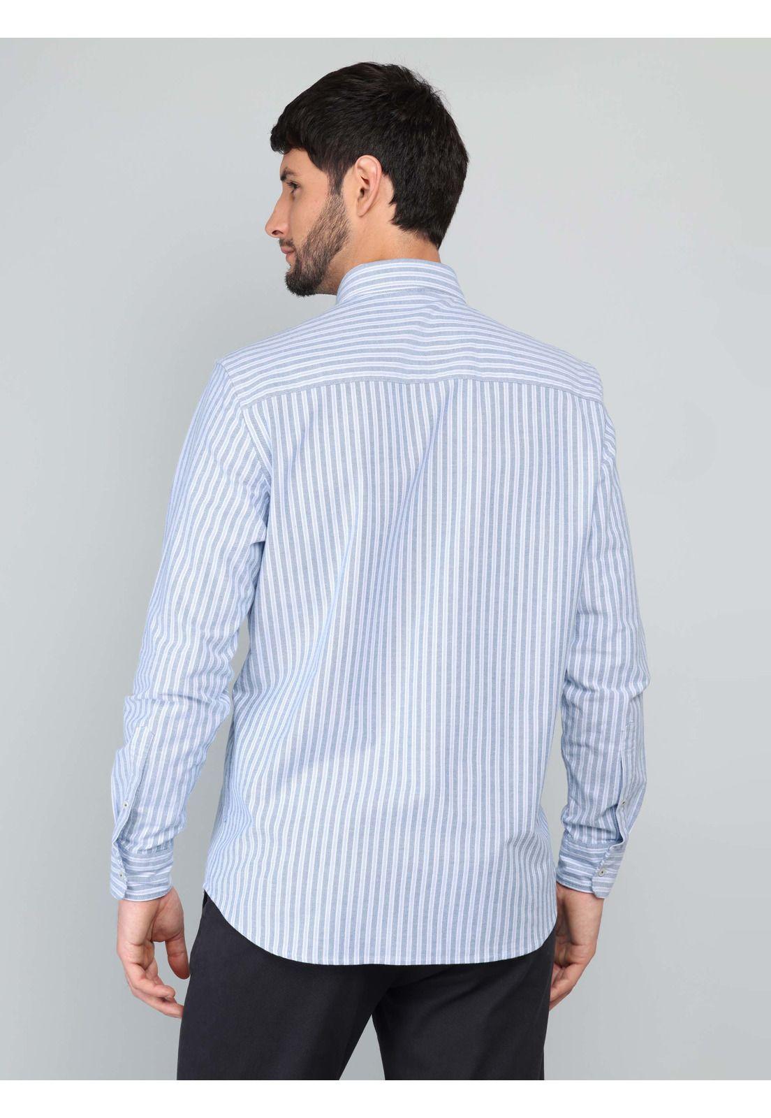 Camisa Oxford Spandex Regular fit Celeste Arrow-1