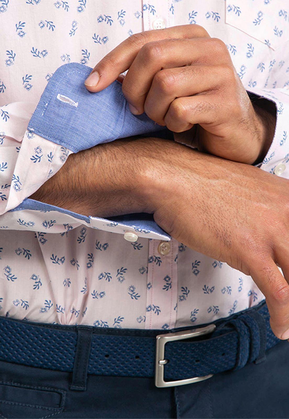 Camisa Casual Print Flores-3