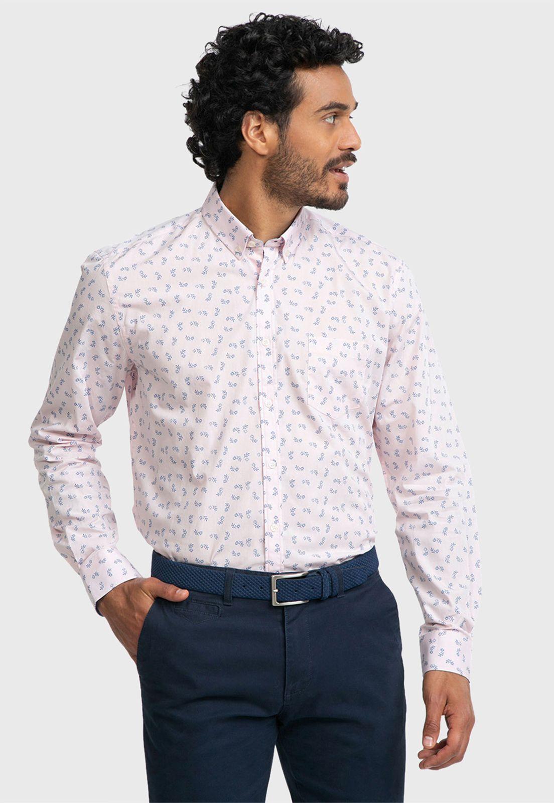Camisa Casual Print Flores-0
