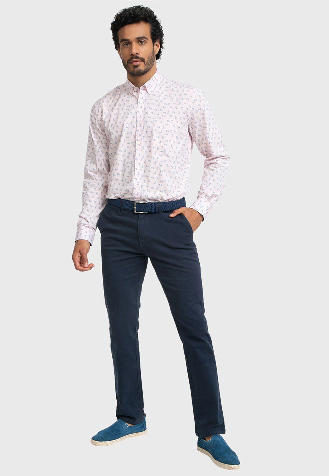 Camisa Casual Print Flores-4