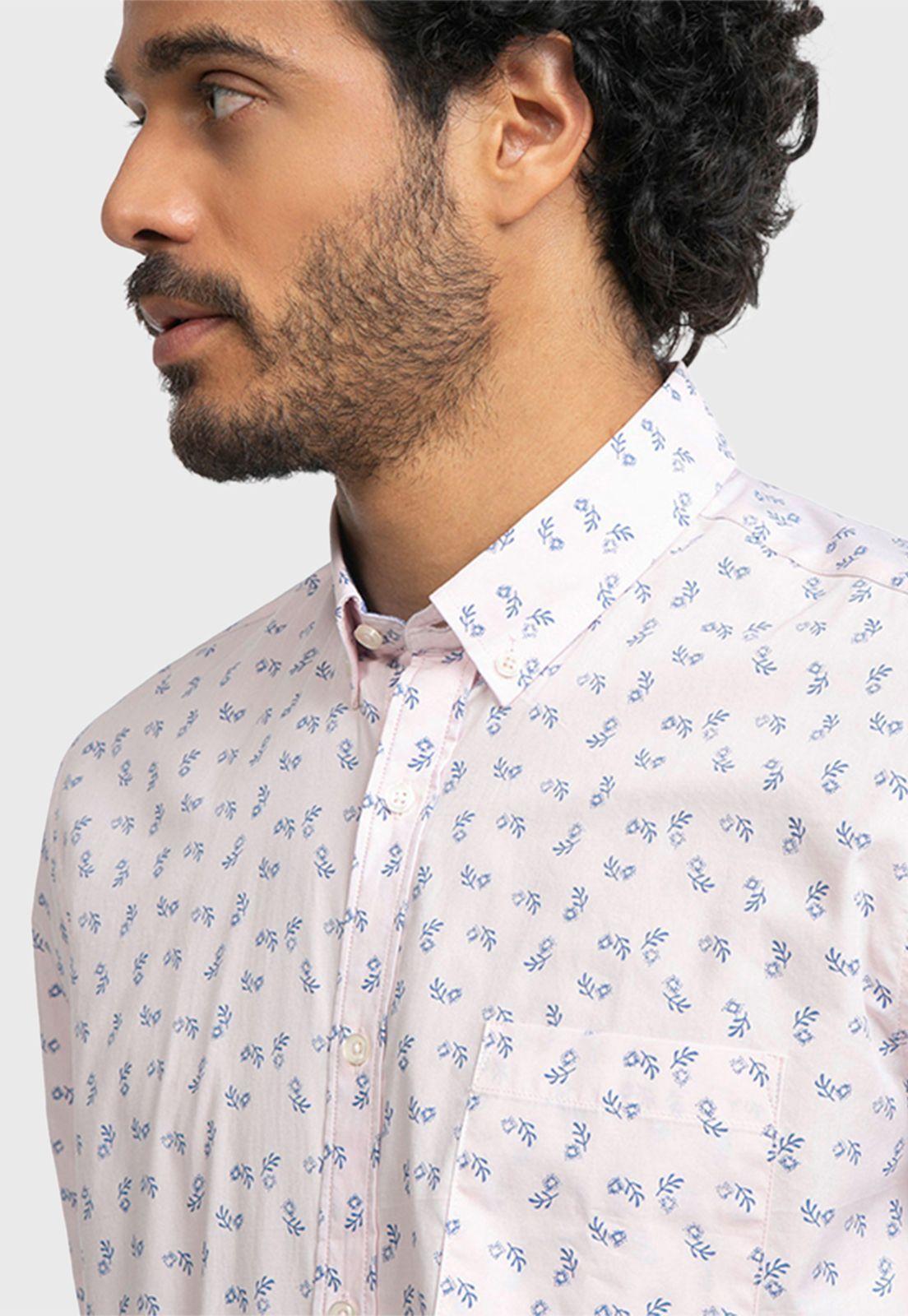 Camisa Casual Print Flores-2