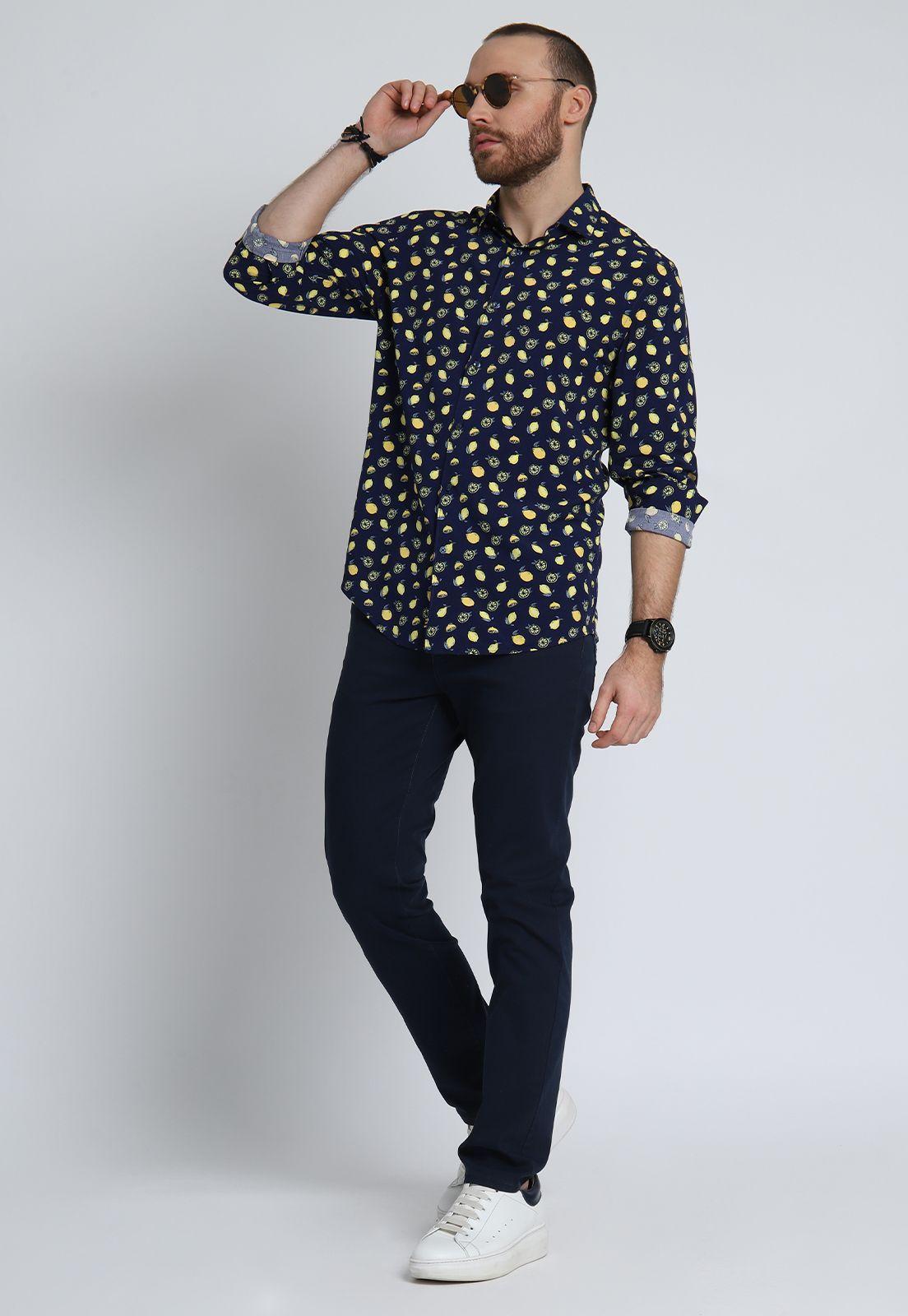 Camisa Print Limones Viscosa Arrow-5