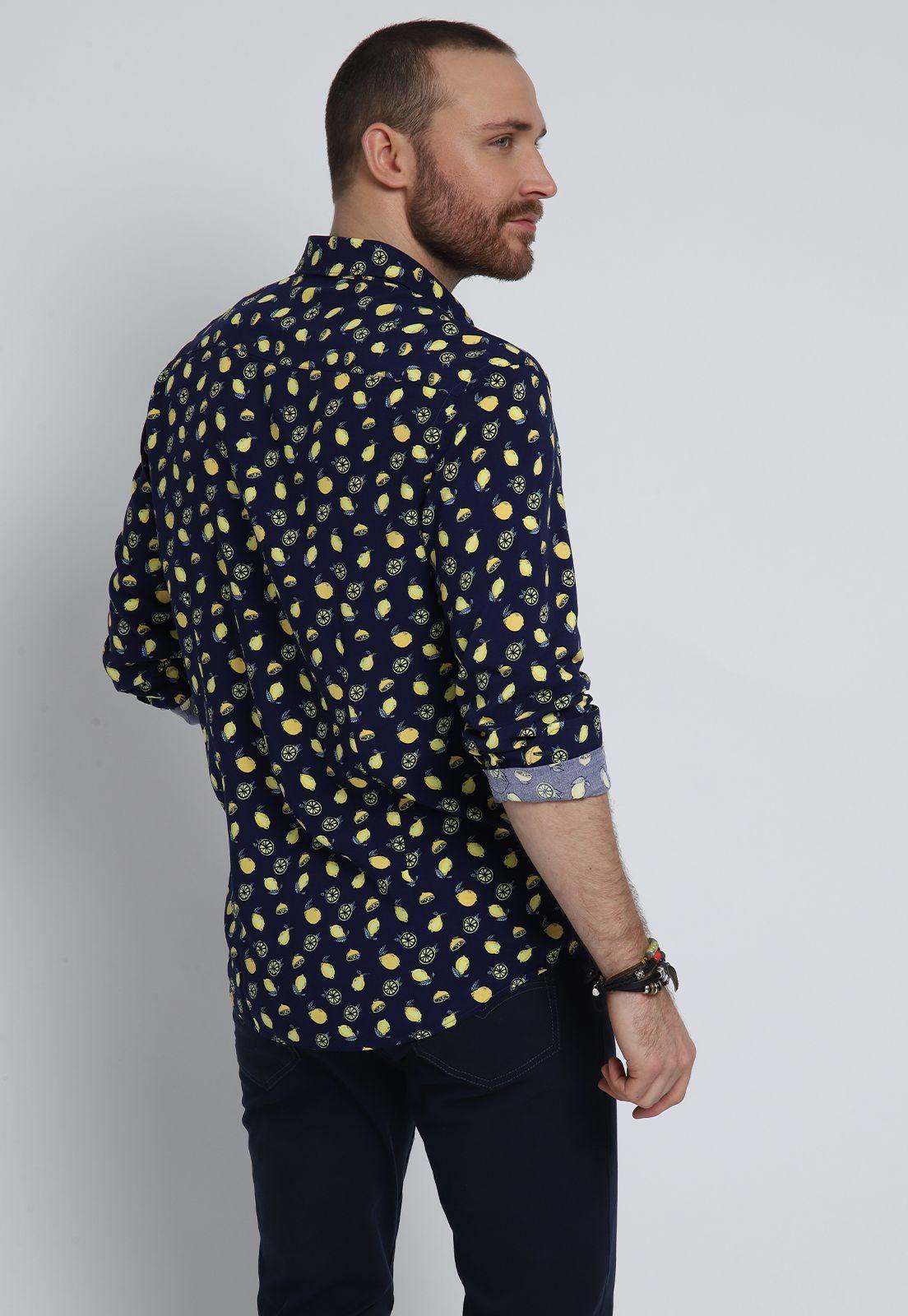 Camisa Print Limones Viscosa Arrow-4