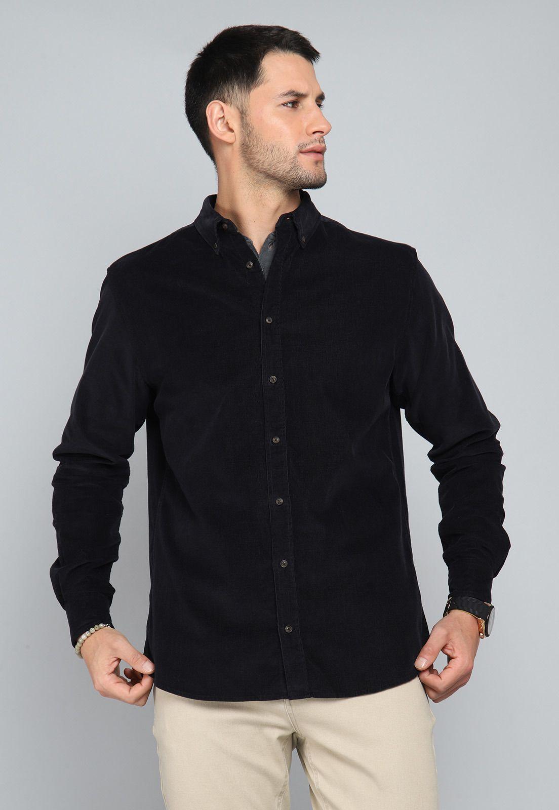 Camisa Cotelé Manga Larga Arrow CM31007NE-0