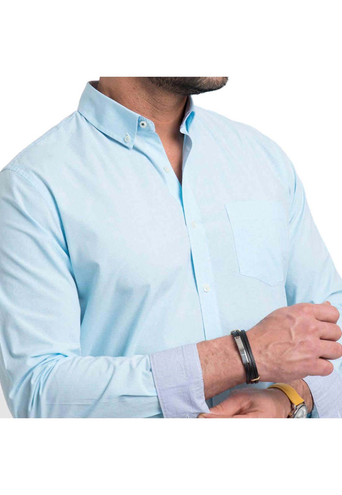 Camisa Cuadritos Manga Larga-2