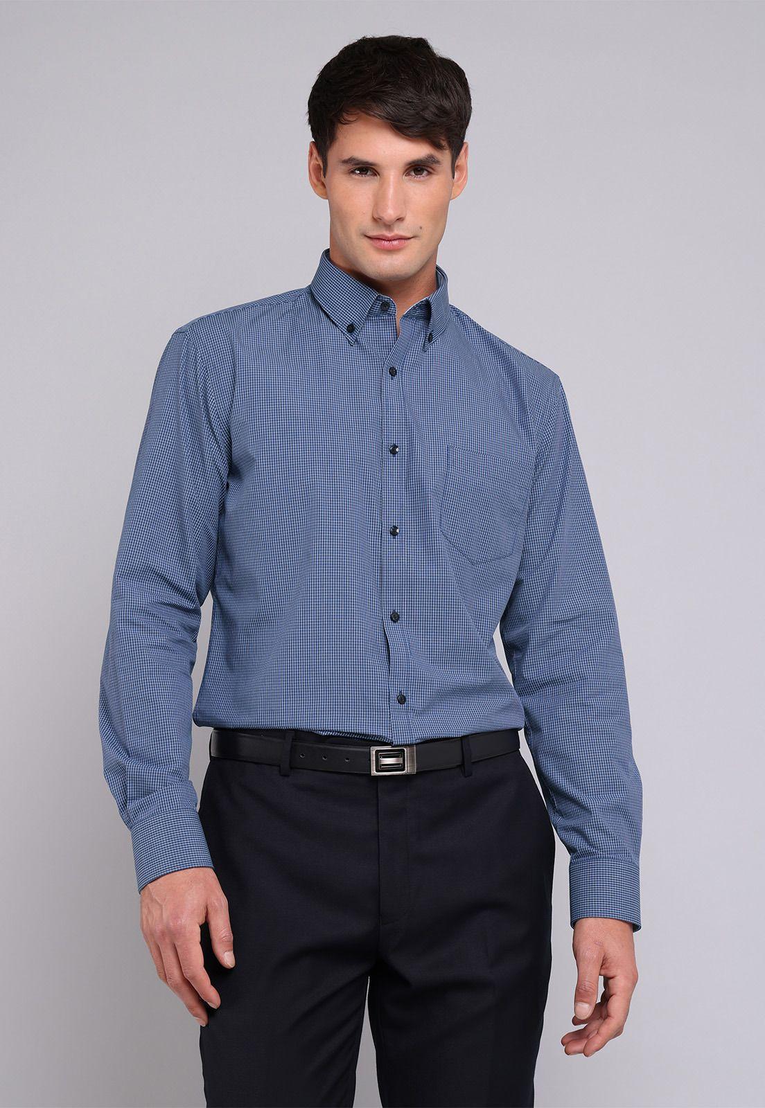 Camisa Formal Cuadros Arrow-0