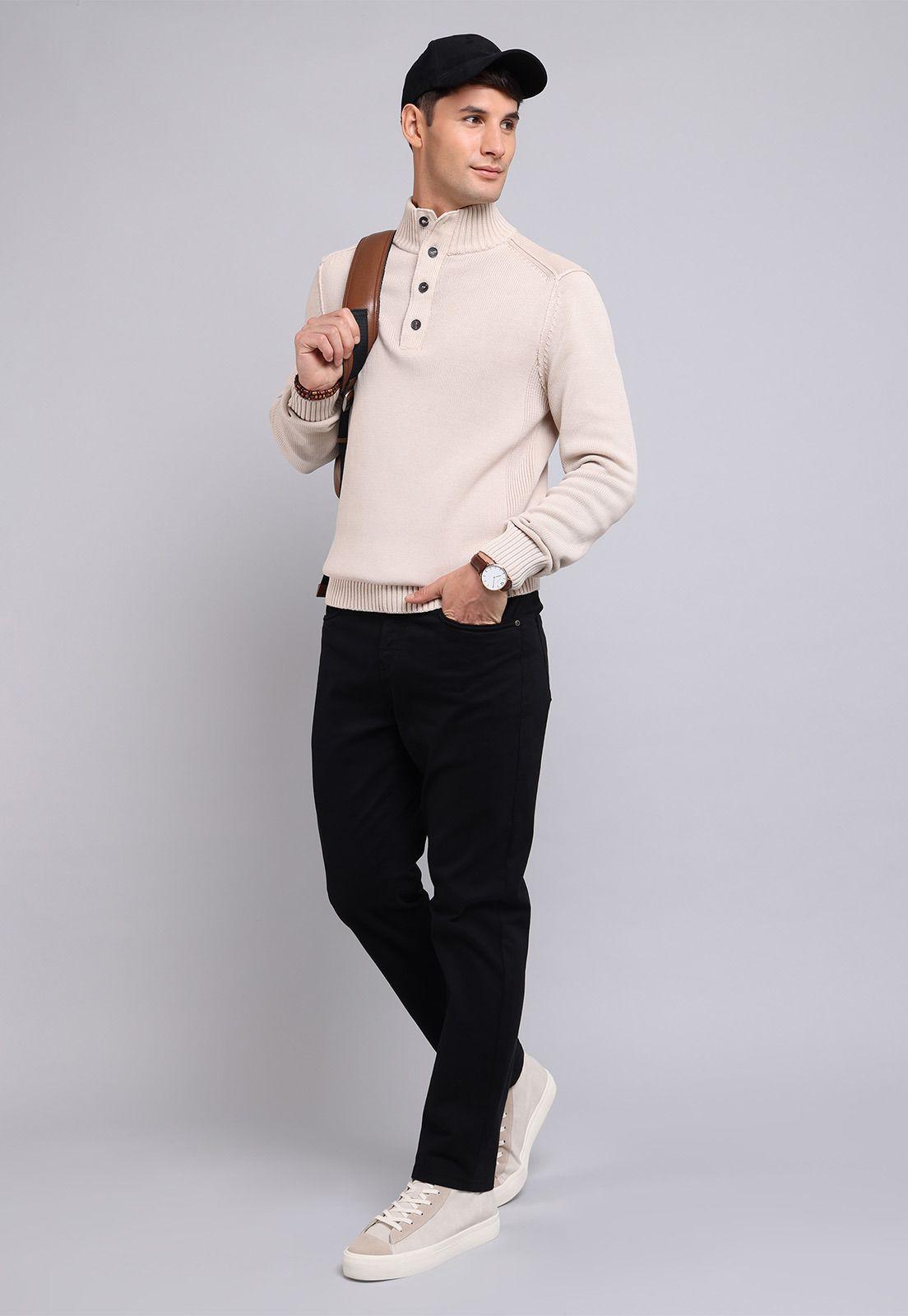 Sweater Half Button Arrow SW2711WBE-3