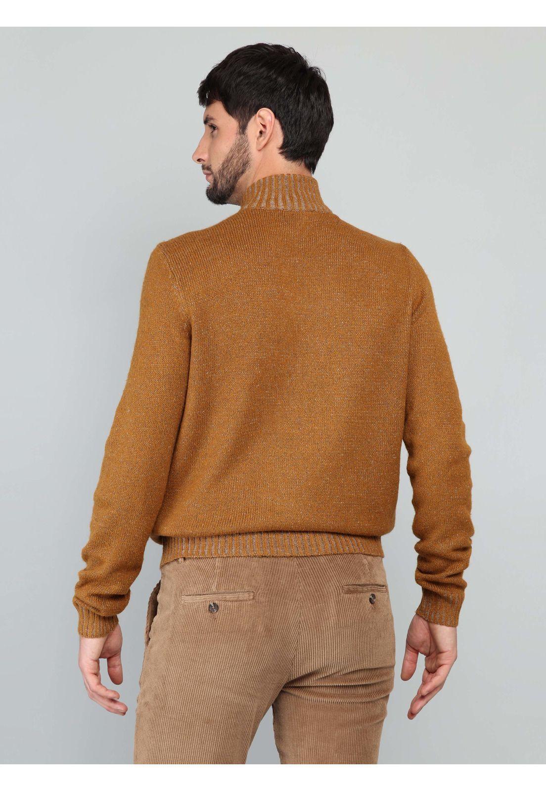 Sweater Cuello Alto Regular Fit Camel Arrow-1