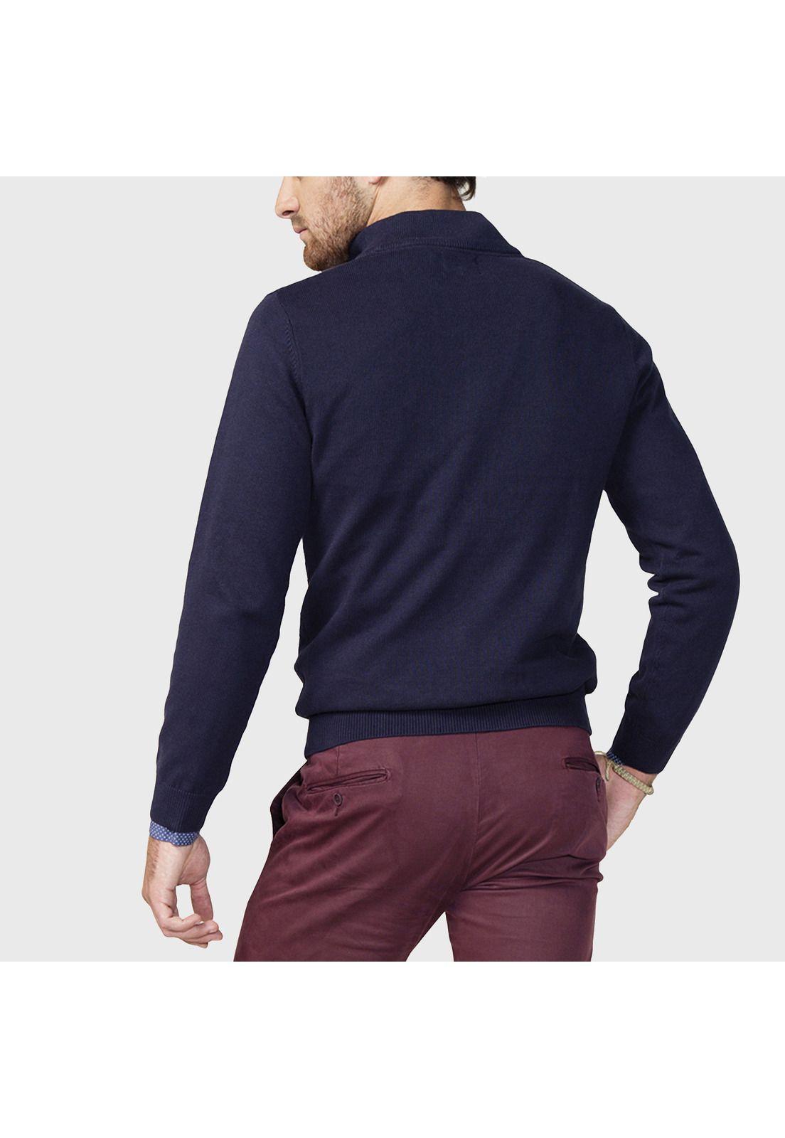 Sweater Arrow Half Button Manga Larga-1