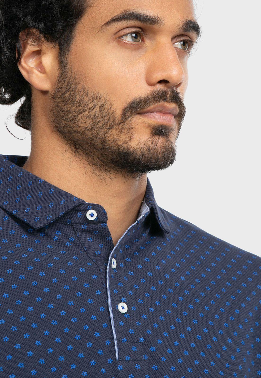 Polera Piqué Print Flores Arrow-2