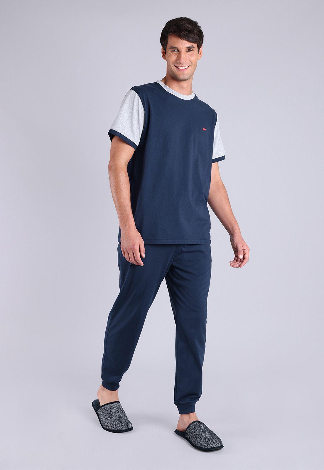 Pijama Largo Cuello Redondo Arrow P1I2411AZ-0